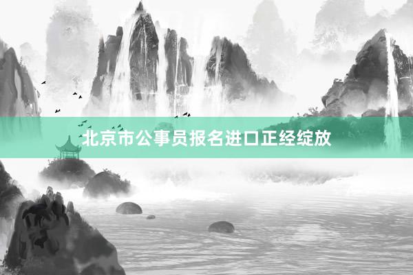 北京市公事员报名进口正经绽放